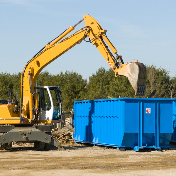 can i choose the location where the residential dumpster will be placed in Forksville Pennsylvania